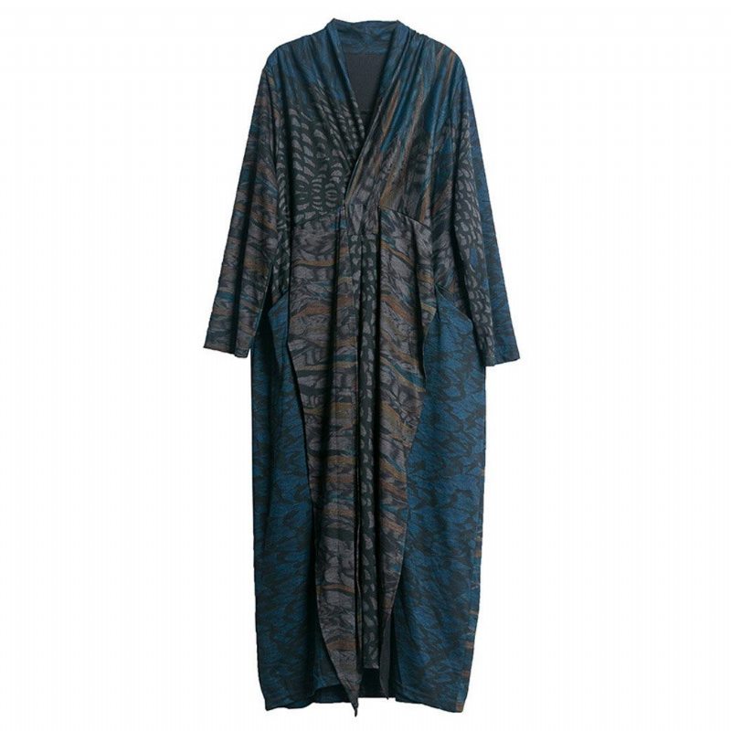 Automne Tricoté Poitrine Cross Body Robe Rétro