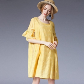 Mini Robe À Manches Courtes Pour Femme