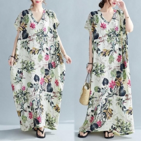 Robe Ample Imprimée D'été Pour Femmes