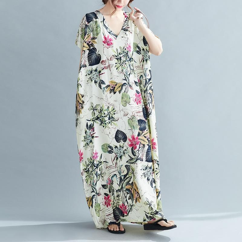 Robe Ample Imprimée D'été Pour Femmes