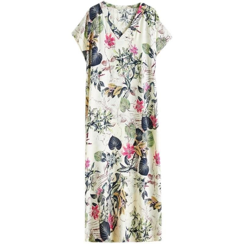 Robe Ample Imprimée D'été Pour Femmes