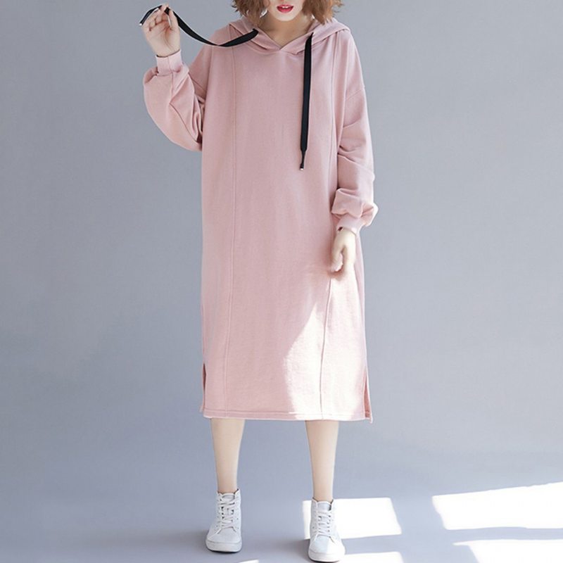 Robe À Capuche Décontractée Simple Et Ample