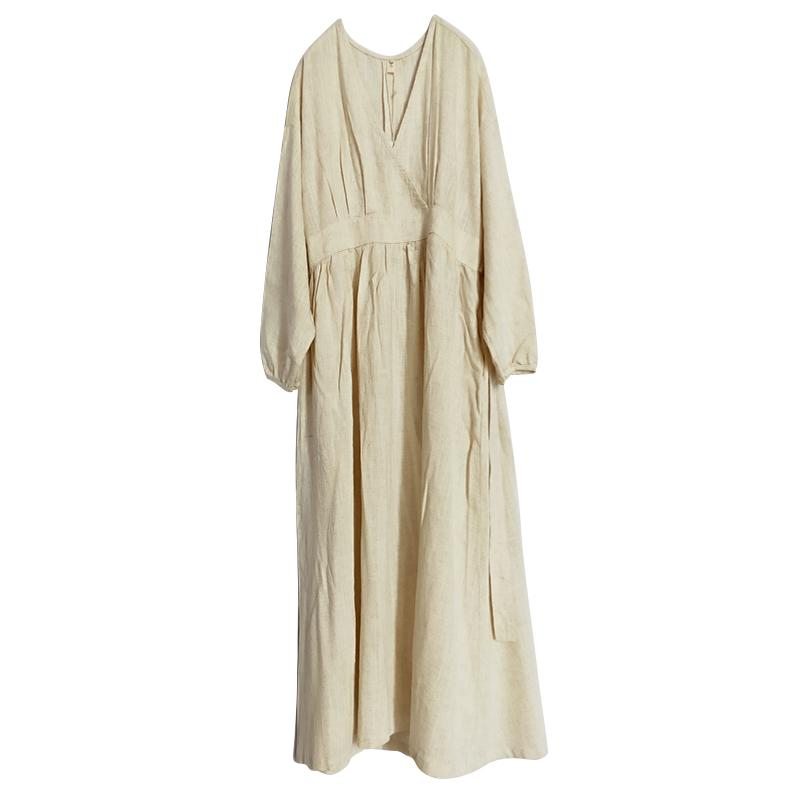 Robe En Coton Ample Rétro Été Automne