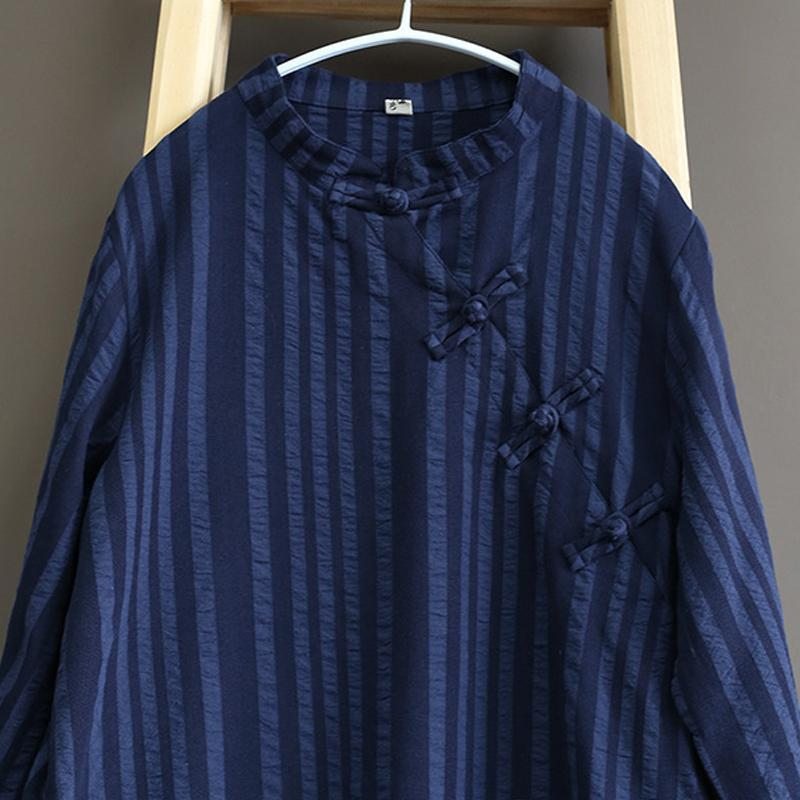 Robe D'été De Style Chinois Rétro En Coton Et Lin