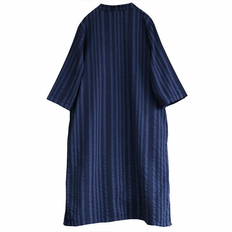 Robe D'été De Style Chinois Rétro En Coton Et Lin