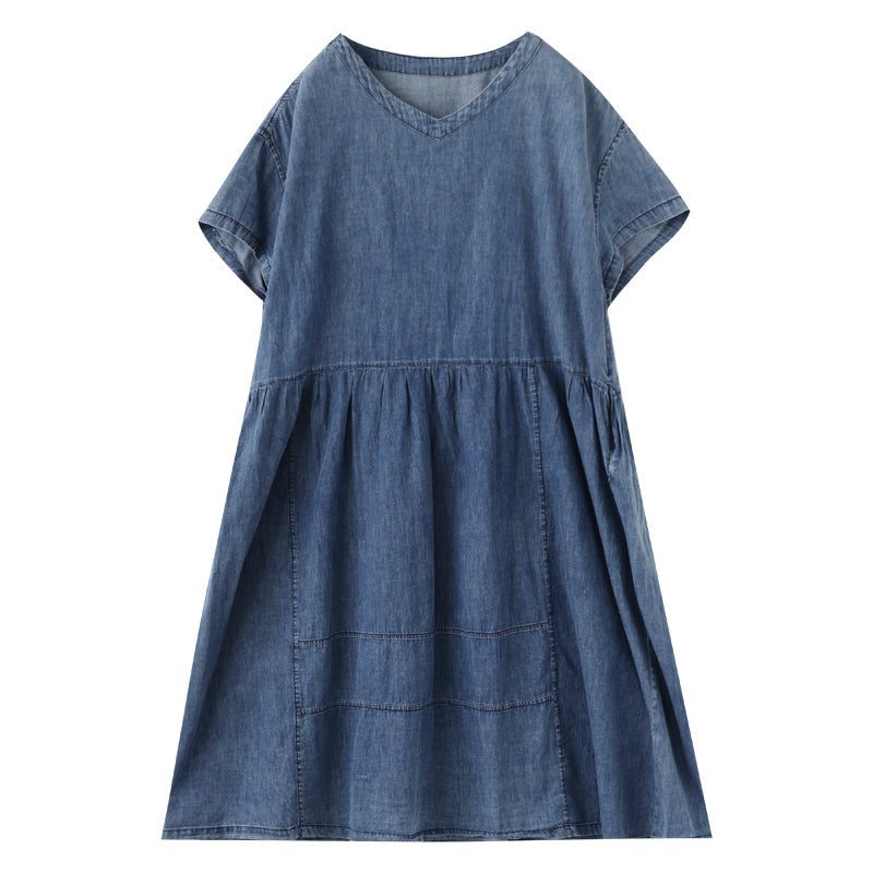 Robe En Jean Ample Décontractée Printemps-été