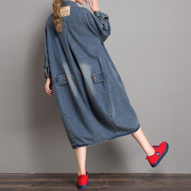 Robe En Jean À Trou Lâche