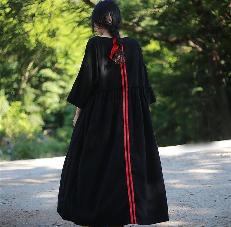 Robe À Manches Longues À Volants Pour Femmes