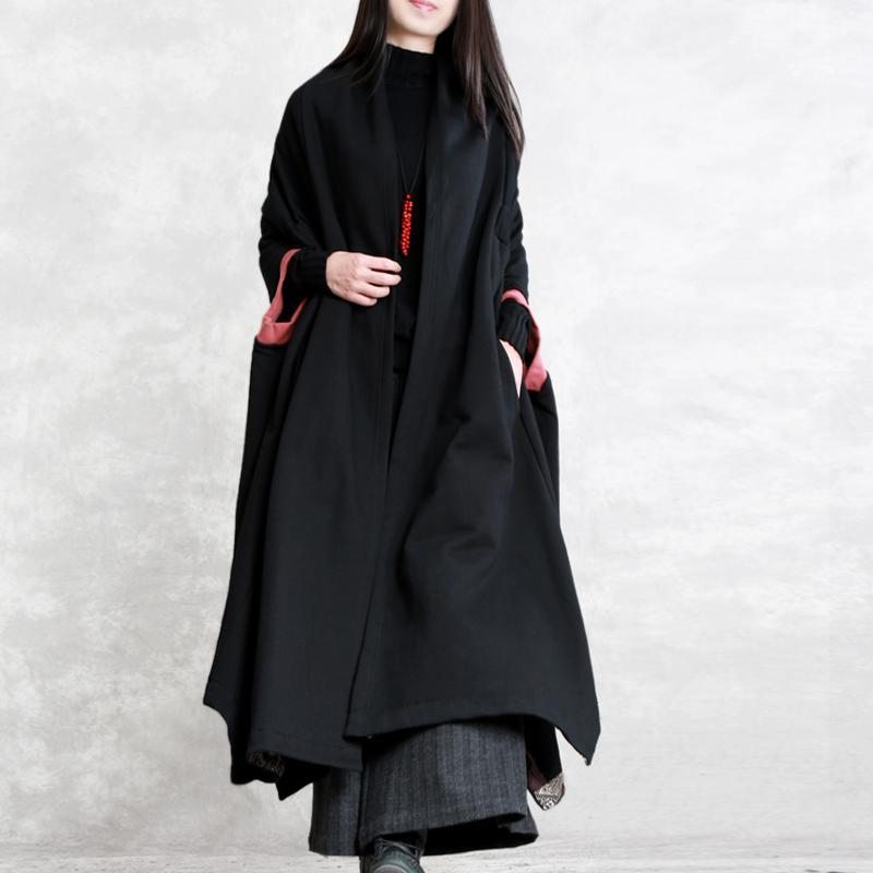 Manteau De Cape Causal Lâche Irrégulier Rétro