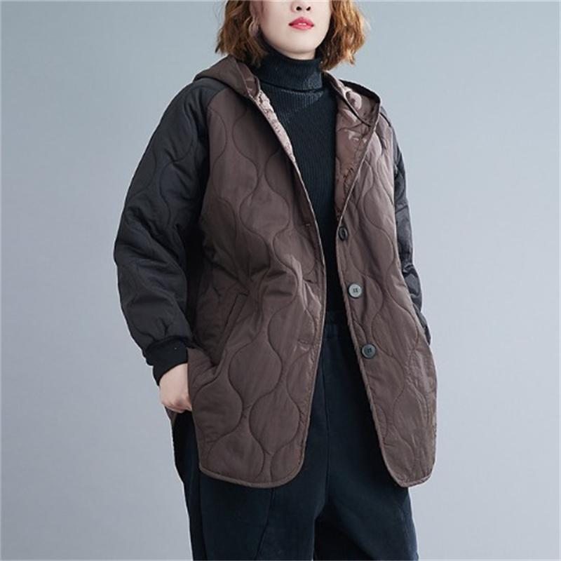 Manteau À Capuche Grande Taille Assorti Aux Couleurs D'hiver