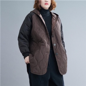 Manteau À Capuche Grande Taille Assorti Aux Couleurs D'hiver