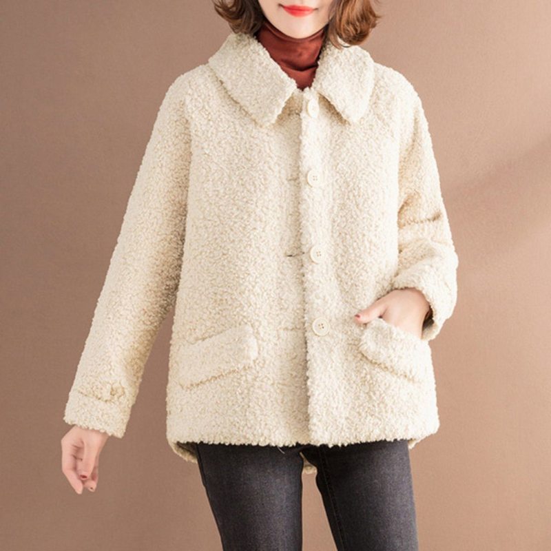 Manteau Court Teddy Bear En Cachemire