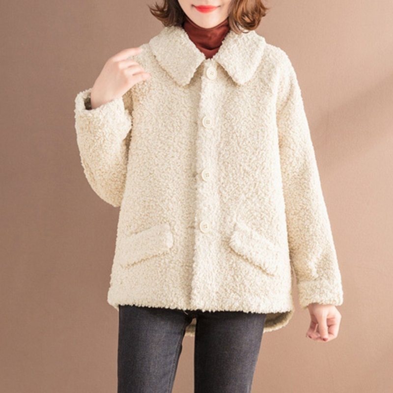 Manteau Court Teddy Bear En Cachemire