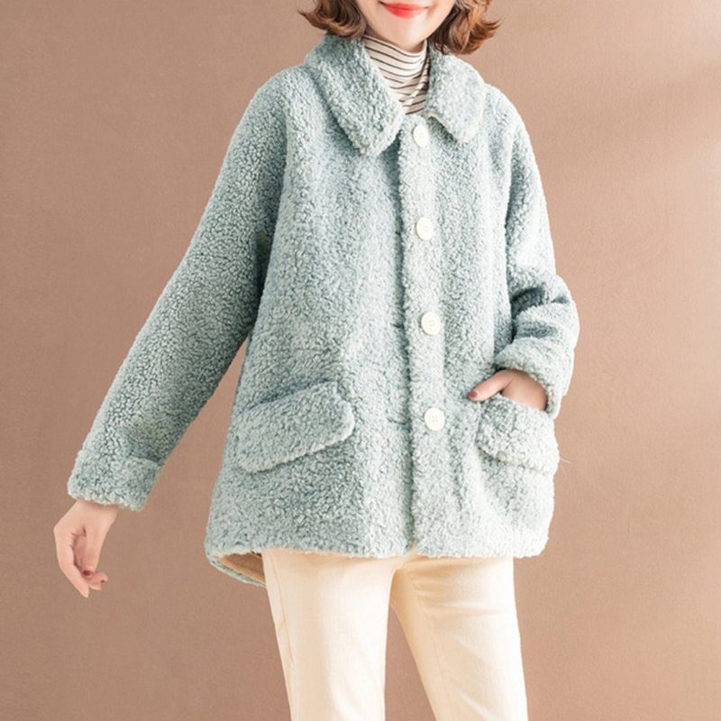 Manteau Court Teddy Bear En Cachemire