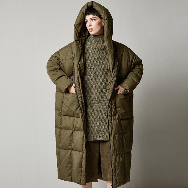 Manteau D'hiver Ample En Coton À Capuche Grande Taille