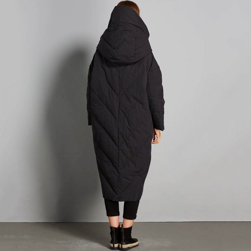 Manteau D'hiver En Duvet À Capuche Avec Poches