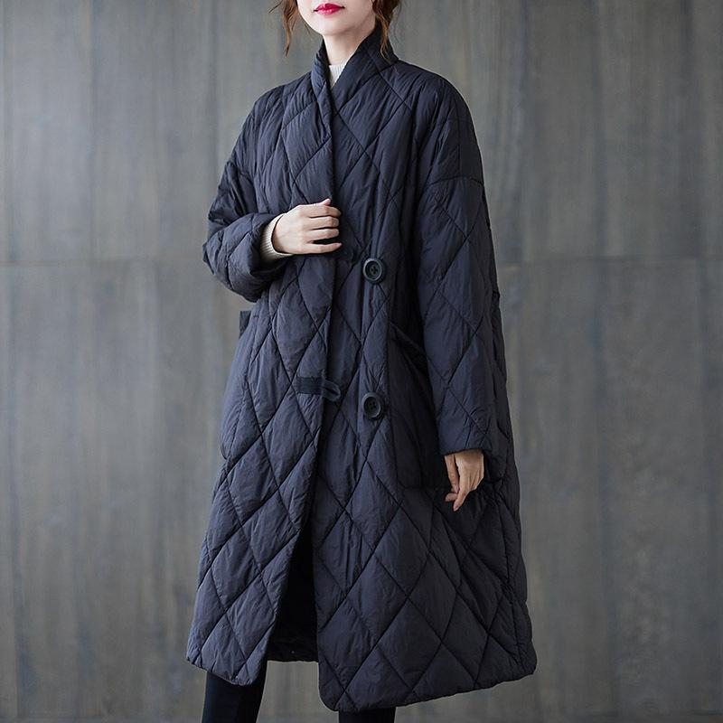 Manteau D'hiver Rembourré En Coton Rétro Grande Taille