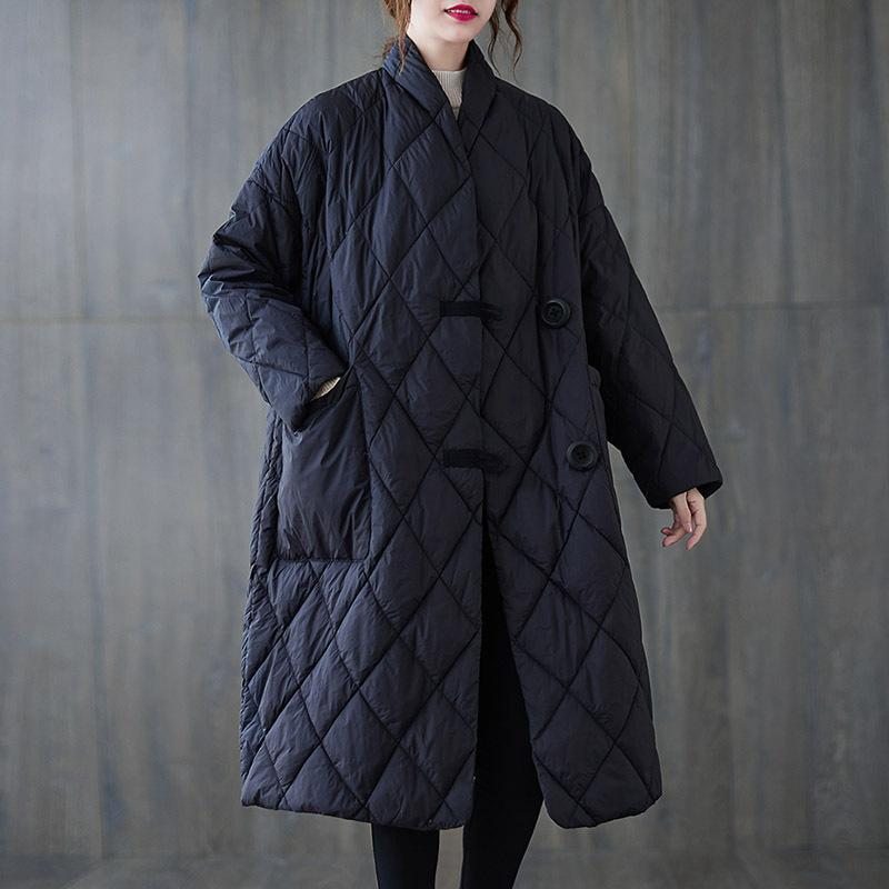 Manteau D'hiver Rembourré En Coton Rétro Grande Taille