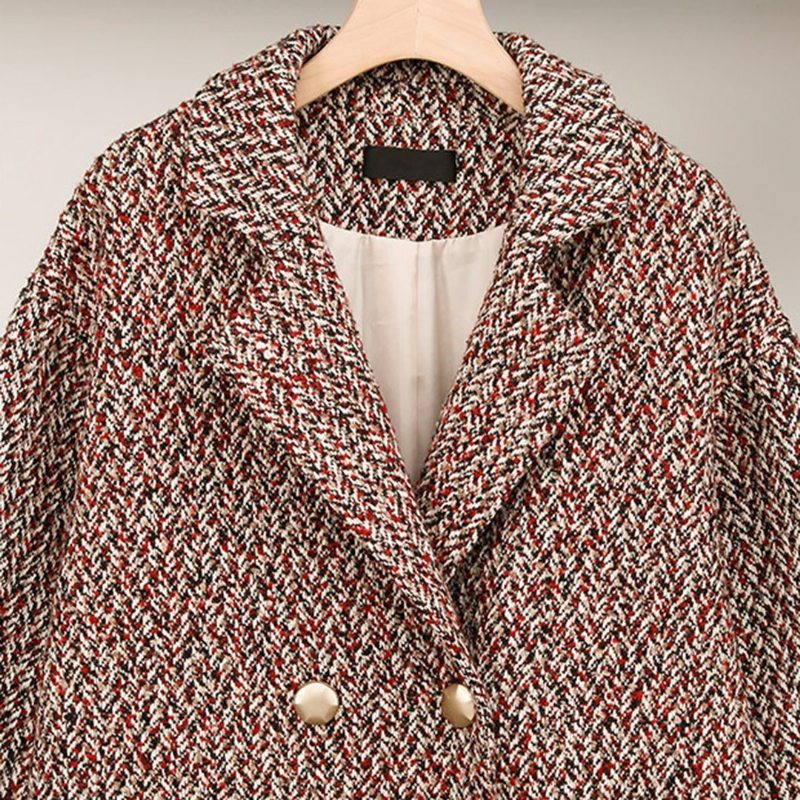 Manteau En Laine À Double Boutonnage