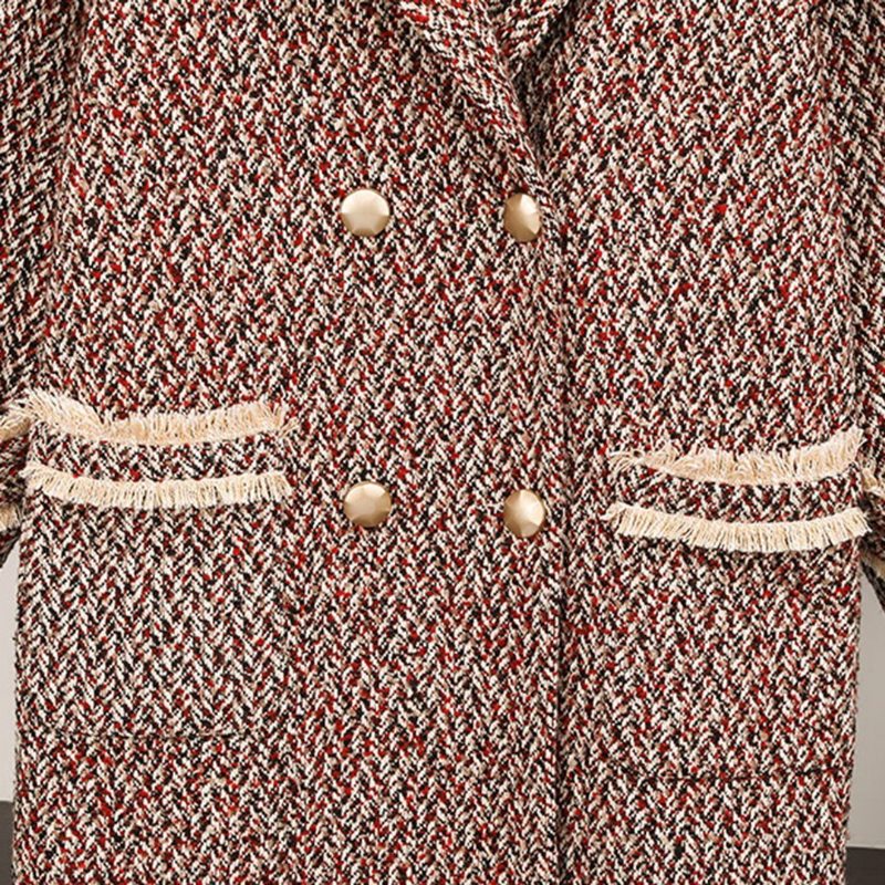 Manteau En Laine À Double Boutonnage