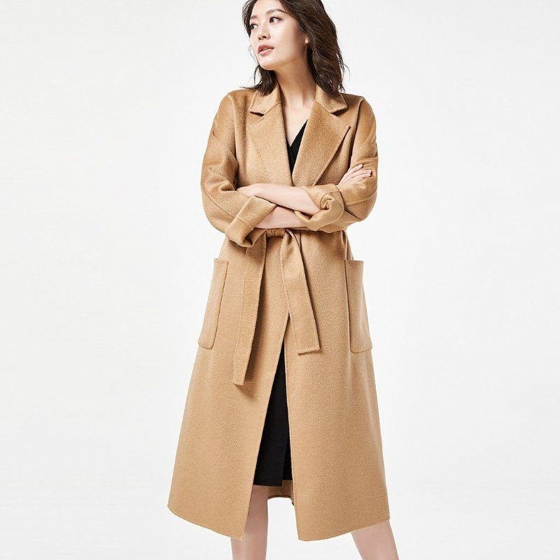 Manteau En Laine Double Face Pour Femme