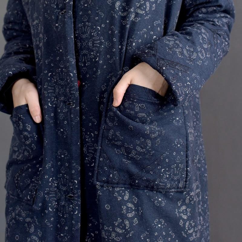 Manteau Long À Impression Lâche