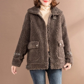 Manteau Teddy Bear En Cachemire Avec Boucle