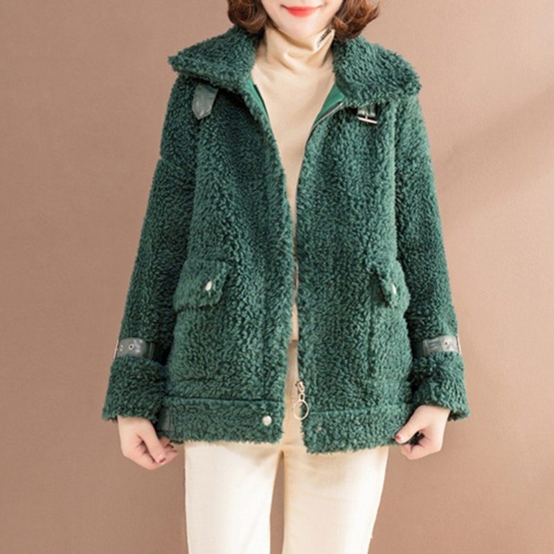 Manteau Teddy Bear En Cachemire Avec Boucle