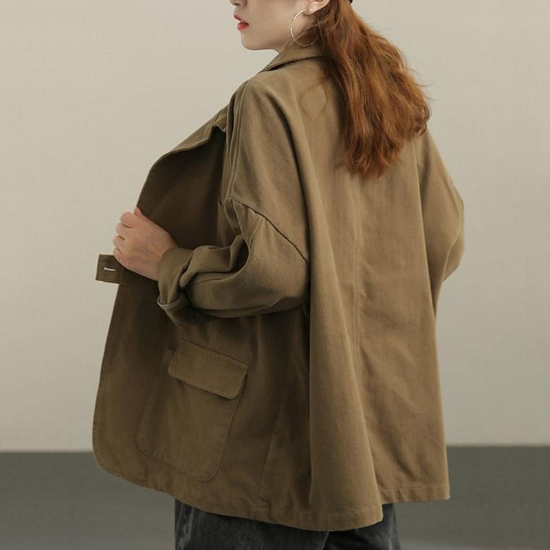 Veste De Costume Rétro En Coton Pour Femme