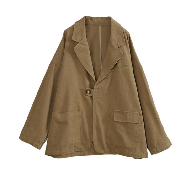 Veste De Costume Rétro En Coton Pour Femme