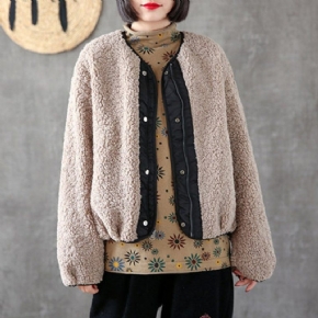 Veste Réversible Teddy Bear Casual Loose Coat (stock Limité)