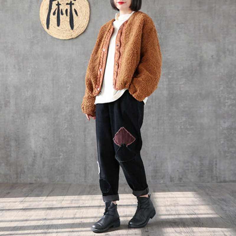 Veste Réversible Teddy Bear Casual Loose Coat (stock Limité)