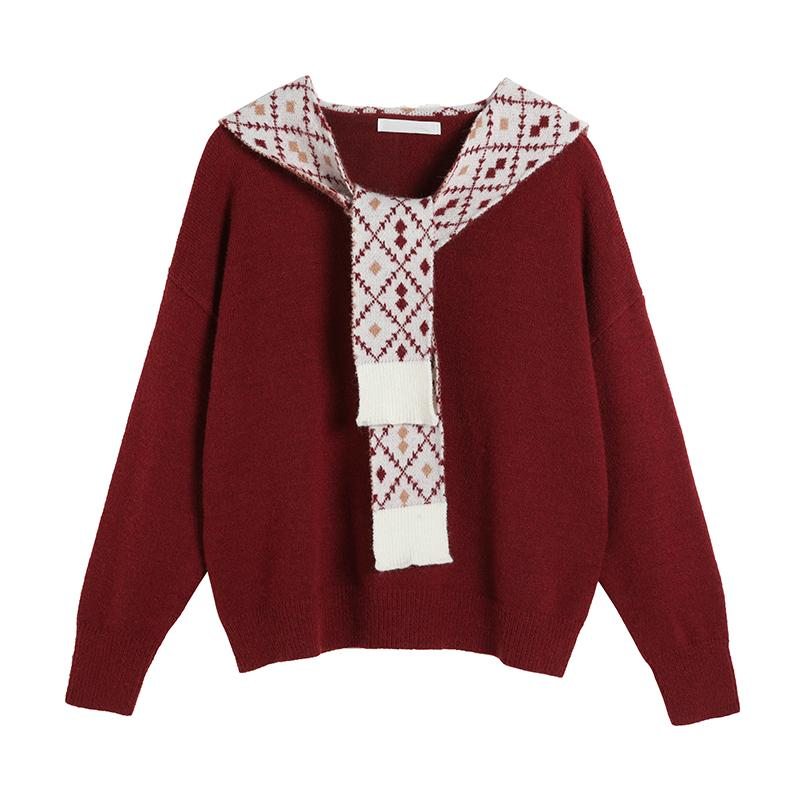 Pull Châle Deux Pièces En Vrac De Noël