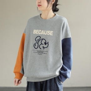 Pull Décontracté À Col Rond Pour Femme