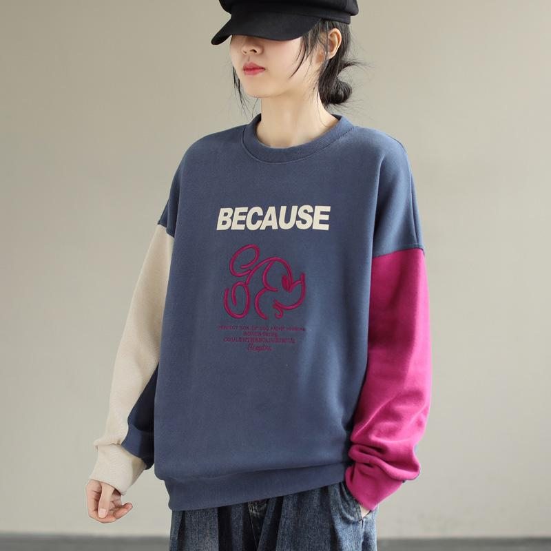 Pull Décontracté À Col Rond Pour Femme