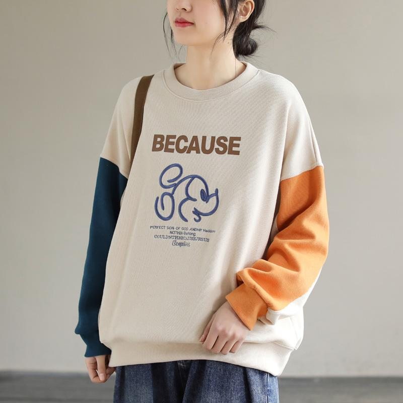 Pull Décontracté À Col Rond Pour Femme