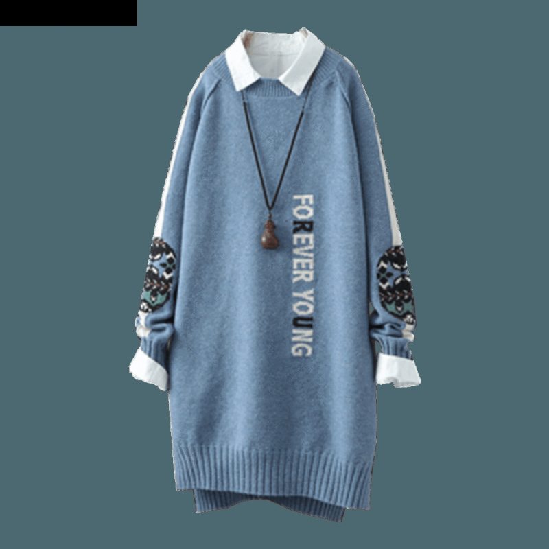 Pull Femme Col Rond Automne Hiver Tricoté