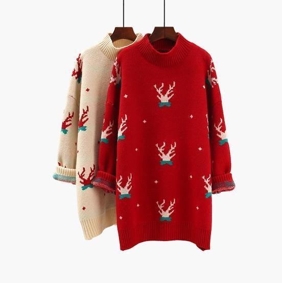 Pull De Noël D'hiver En Vrac