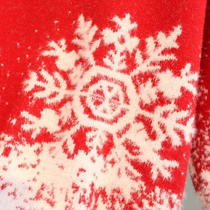 Pull En Tricot Flocon De Neige De Noël