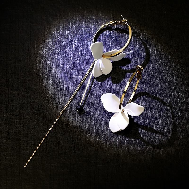 Boucles D'oreilles Élégantes Florales À La Mode