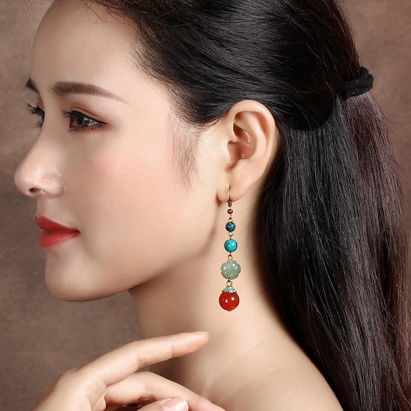 Boucles D'oreilles Pour Femmes De Style Ancien Ethnique Vintage