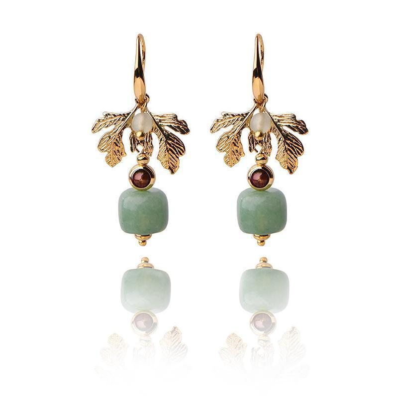 Boucles D'oreilles Plaqué Or Ethnique Rétro Femme