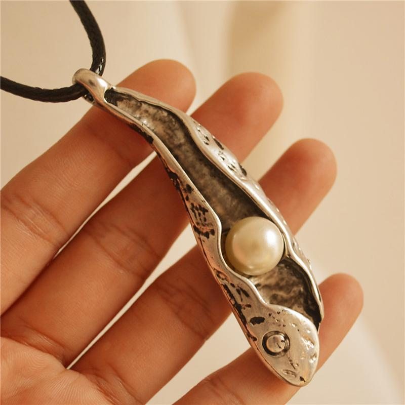 Collier De Poisson À Chaîne Vintage De Style Ethnique