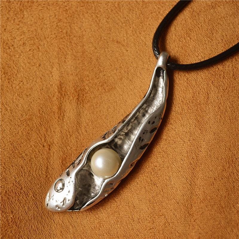 Collier De Poisson À Chaîne Vintage De Style Ethnique