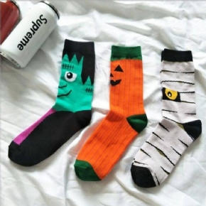 3 Paires De Chaussettes Unisexes En Coton Doux Halloween