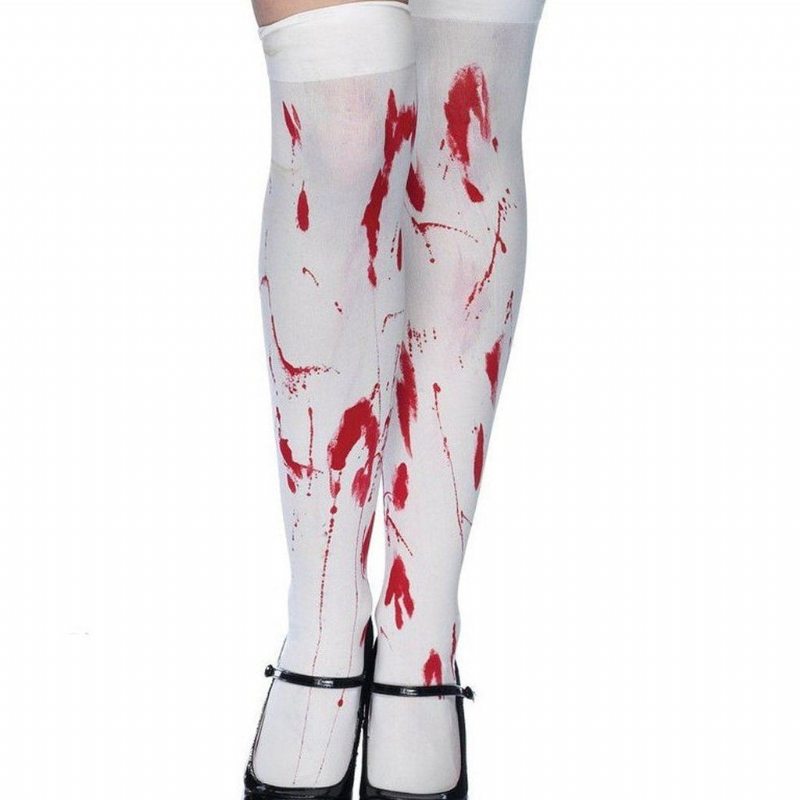 Chaussettes Blanches Sang D'halloween