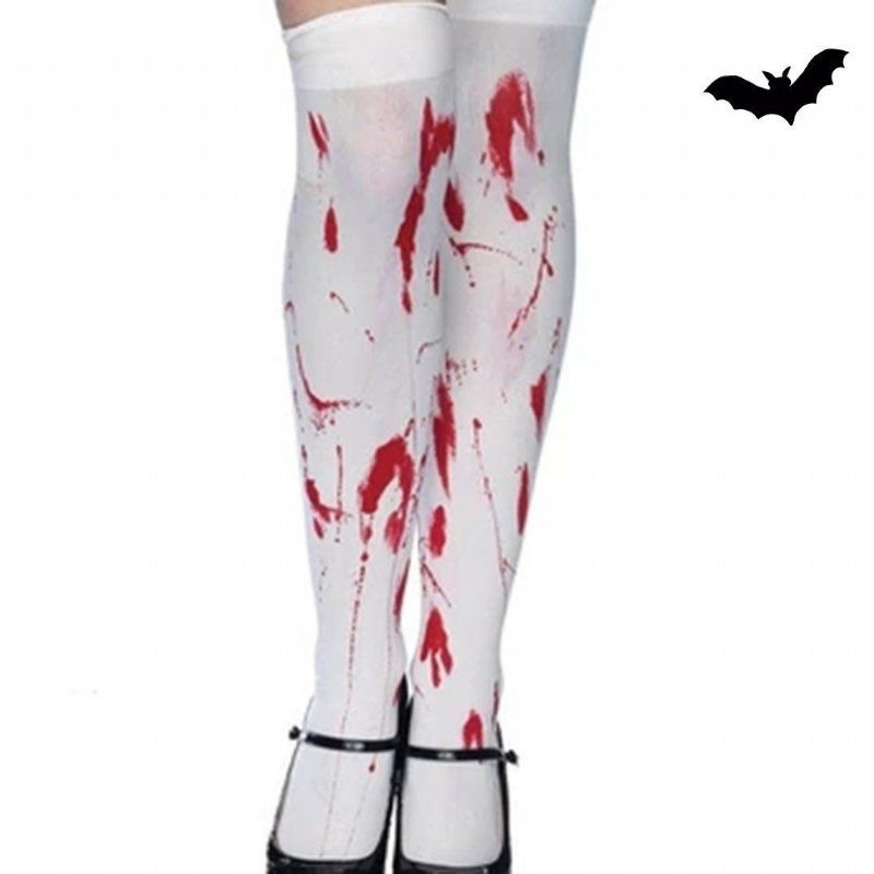 Chaussettes Blanches Sang D'halloween