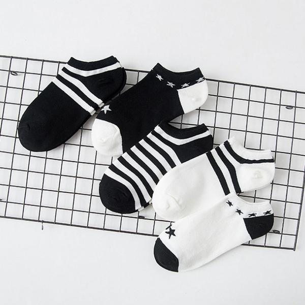 Littérature Femmes Chaussettes Épissage Chaudes En Coton À Rayures