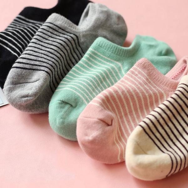 Littérature Femmes Chaussettes En Forme De Bateau À Tricoter En Coton Chaud À Rayures