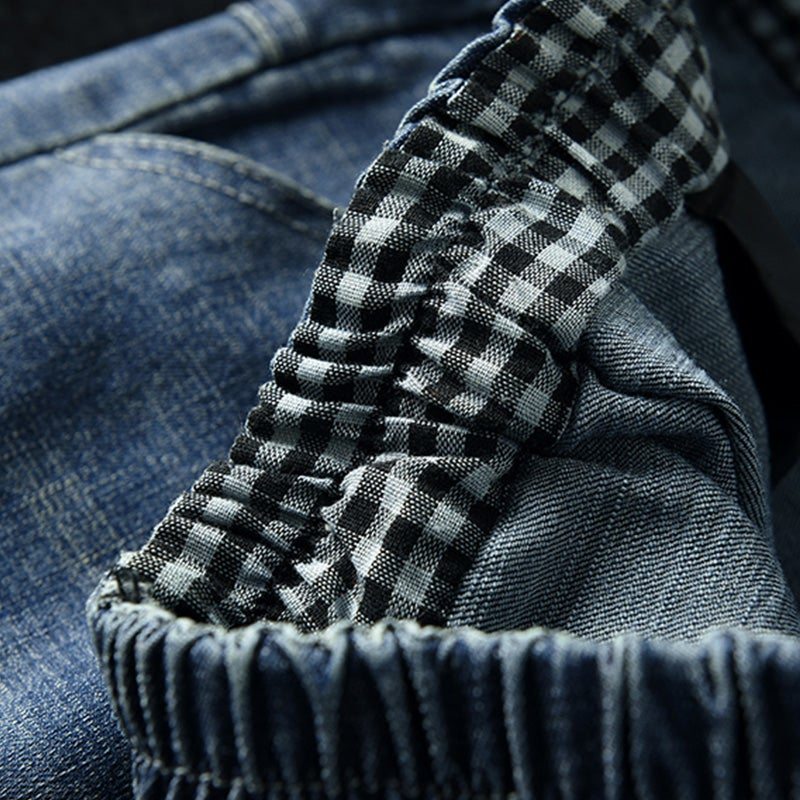 Jeans Décontractés En Coton Décontracté Avec Broderie Rétro De Printemps